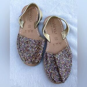Norkinas Sandal Womens Size 5 USA Glitter Leather